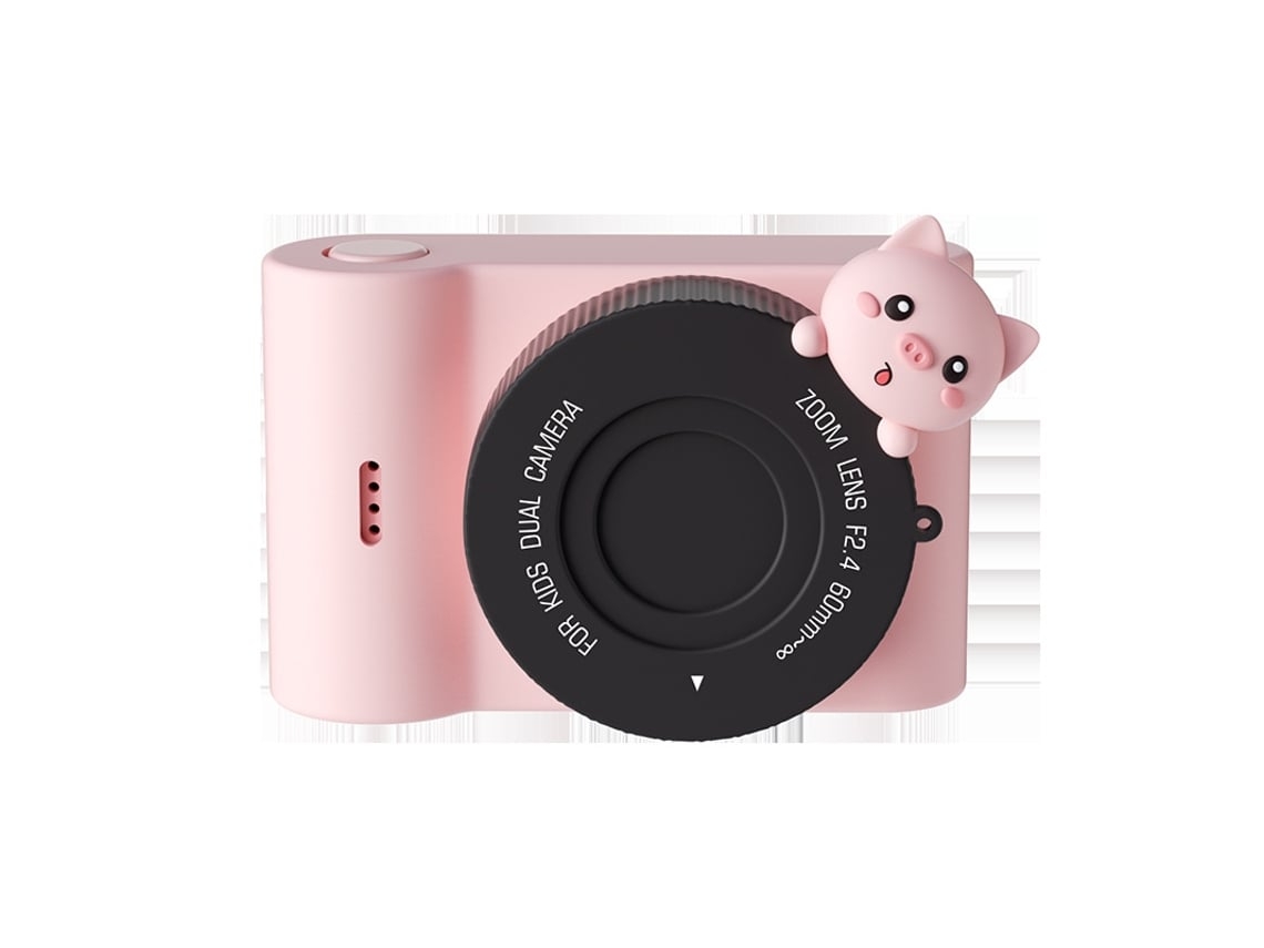 Câmara Digital Camera Tela Sensível Ao Toque de 3 0 Polegadas Wi-Fi 1080P Pink Pig+32G VEANXIN