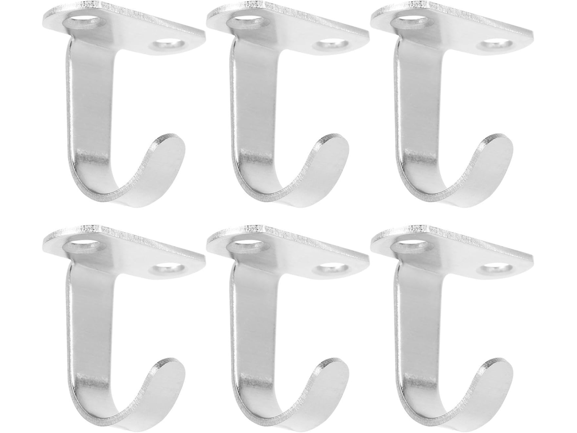 Conjunto de 6 Ganchos Ferro para Teto, com Fácil Instalação, Design Moderno e Alta Capacidade GOKOCO