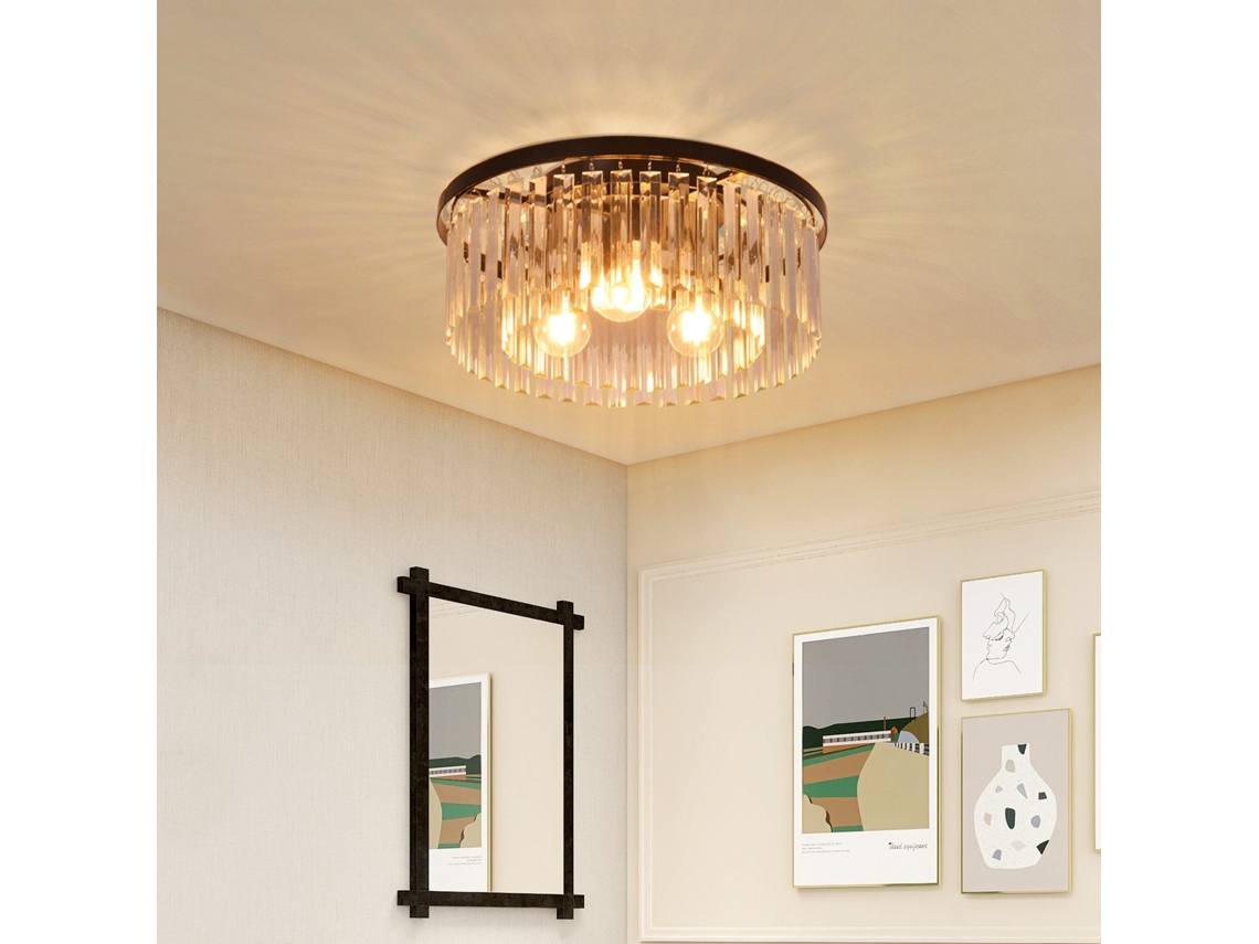 Nettlife Luminária De Teto E27 Preta Moderna Ideal Para Quarto Ou Sala De Estar
