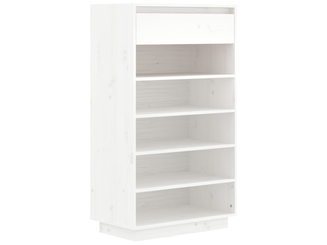 Sapateira 60x34x105 Cm Madeira de Pinho Maciça Branco MAISON EXCLUSIVE