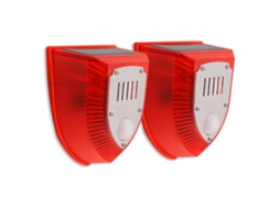 Luz Estroboscópica Solar Com Sensor De Movimento E Alarme Anti Roubo Ip65