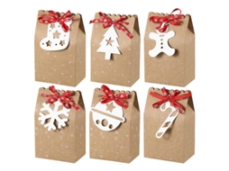 Recipiente de Armazenamento de Papel Kraft para Guardar Doces ALLINLESS