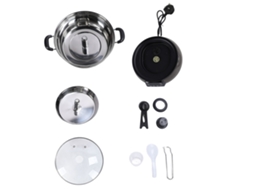 Panela elétrica para descaroçar e cozinhar arroz em aço inoxidável 6l com enchufe UK 220v 2000w LAXISCREED