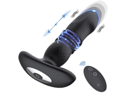 Vibrador Telescpico Remoto Sem Fio Para Homens E Mulheres (preto) Yizhood