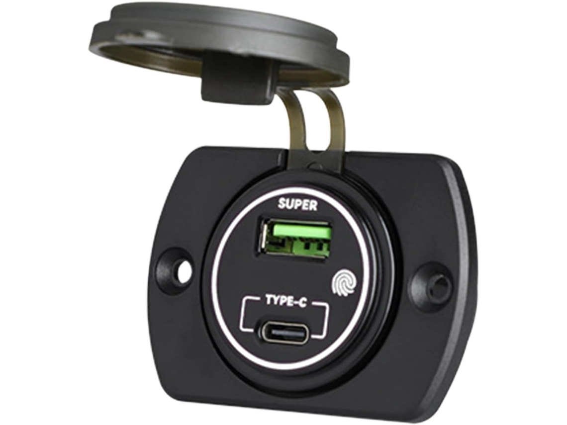 Carregador Usb Universal para Carro com Tomada de Carregamento Rápido de 12v/24v SFUSHOS