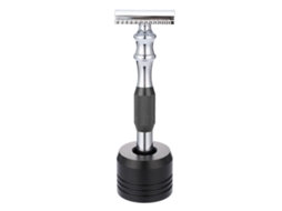 2026-razor De Afeitar Clásico De Doble Filo Para Hombres Con Base, Afeitado Seguro Y Estiloso, Manual (base Negra)
