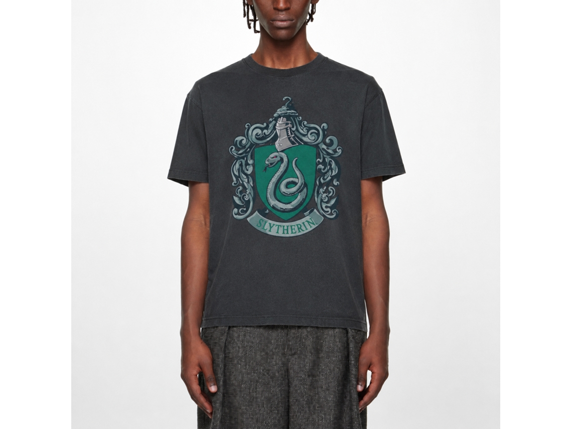 Rockinstone Harry Potter Slytherin Black T-shirt Size:xxl