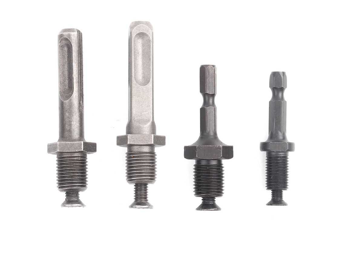 4 Peças Adaptador De Mandril De Furadeira Com Conector De Cabos Quadrado Hexagonal Redondo Para Conversão