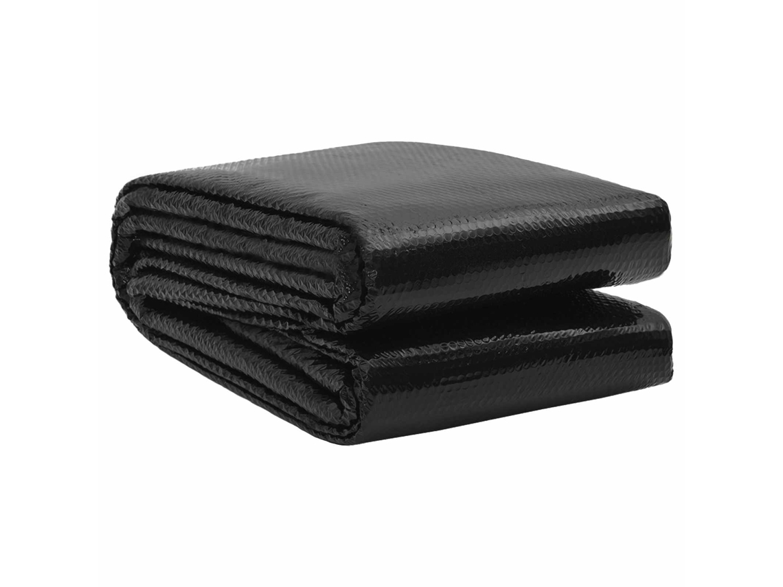 Conjunto 1 Aquece A Água Vidaxl Preto Polietileno (ø 549 Cm 200 Μm)