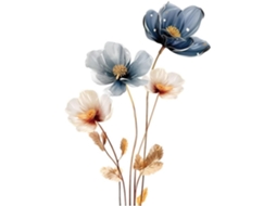 Adesivos De Parede Muraux Fleurs Com Flores Para Decoração De Sala De Estar E Quarto (cor 01)