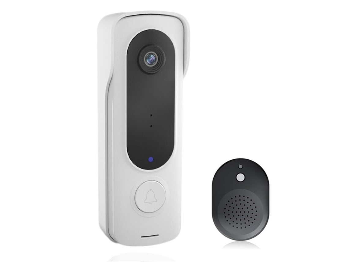 Câmera de vídeo sem fio inteligente AQUAFORGE com resolução de 480p para segurança residencial.