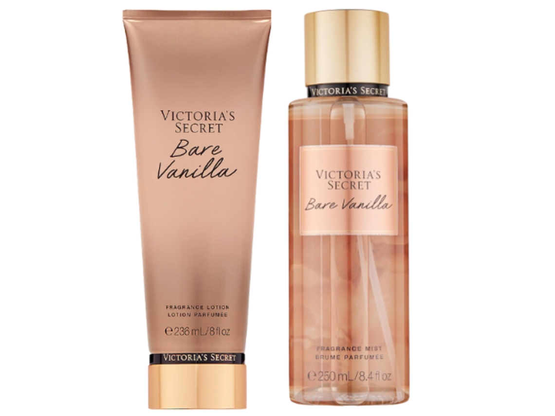 Coffrets VICTORIA'S SECRET Loção Corporal Bare Vanilla 236 Ml e Body Spray 250 Ml Bare Vanilla