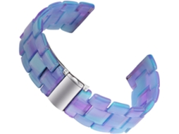 Pulseira De Resina De Substituição De 20 Mm Para Relógios Com Design Decorativo E Elegante.
