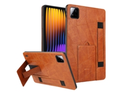 Capa Hexinyigjly Para Xiaomi Mi Pad 7/7pro (11 Polegadas) , Pu Estilo Retrô, Com Suporte Integrado Marrom