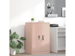 Vidaxl Armário De Arrumação Rosa 60 X 40 X 90 Cm Aço