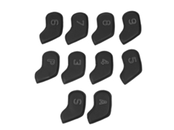 Yncm-10 Capas Protetoras De Cabeça De Golfe Pu Preto