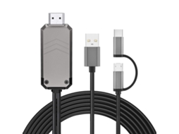 Android Type c/micro Usb para Cabo Hdmi Mhl Adaptador AQUAFORGE