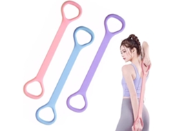3 Fitas Resistência Figura 8 Ginástica 20 Libras Alongamento Ombro Yoga ZYBLSSBB