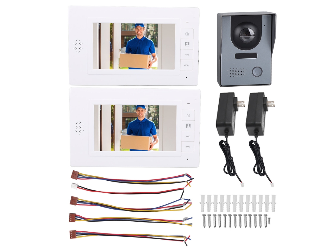 Sistema Interfone Porta Com Tela 7 Polegadas Fio Us