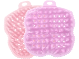Escova Esfoliante Corporal De Silicone Homoyoyo 2 Peças, Escova De Banho Para Lavar E Limpar A Pele Delicada Remover