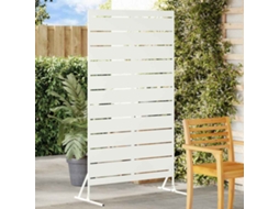 Vidaxl Protetor De Privacidade 100 X 50 X 180 Cm Aço Branco