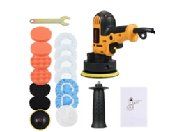 Kit De Polidor Eléctrico 700w Para Carro De 5 Polegadas, 600-3700rpm, Mango Auxiliar E Discos De Espuma De Lã Para Carro, Móveis, Cerâmica, Jade