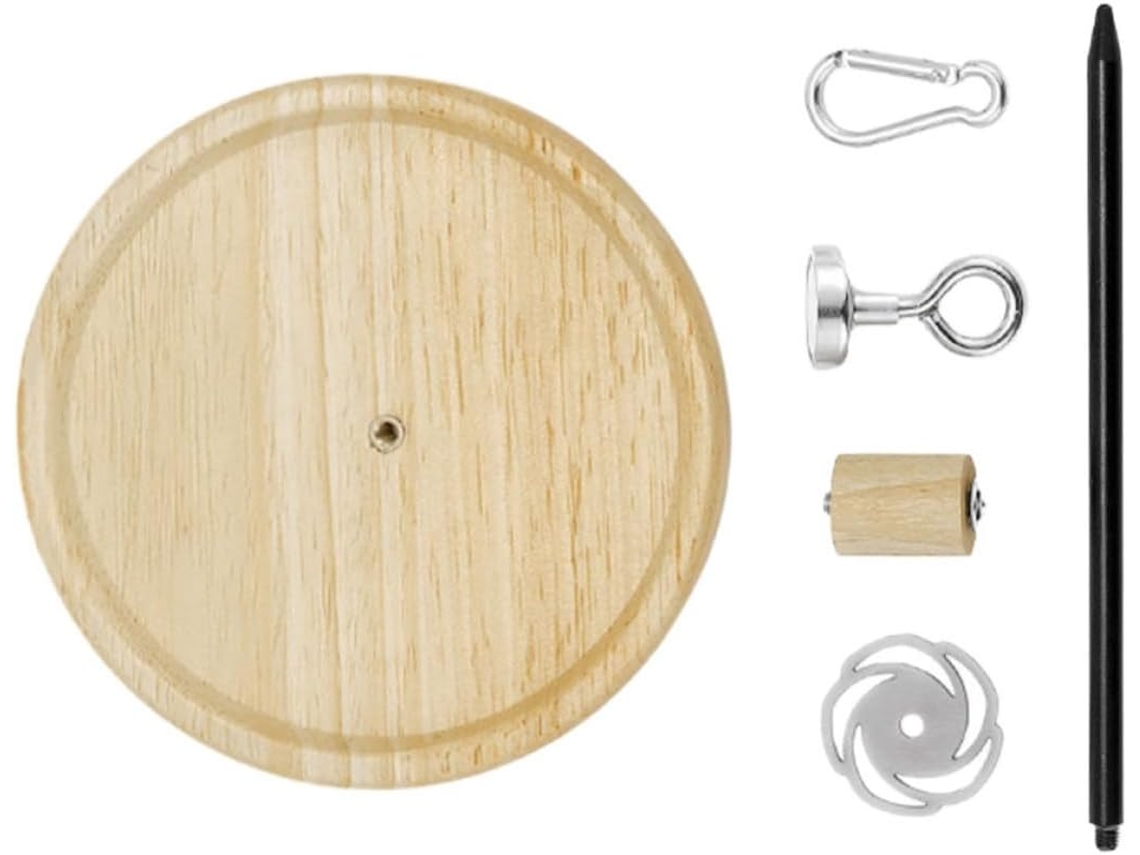 Porta Incenso De Madeira Em Formato Espiral Para Repelir Mosquitos, Com Design Exclusivo De Gancho E Elegante Peça