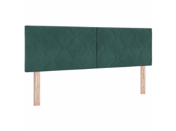 Cabeceira | Painel De Cama Verde Escuro 160 Cm Veludo