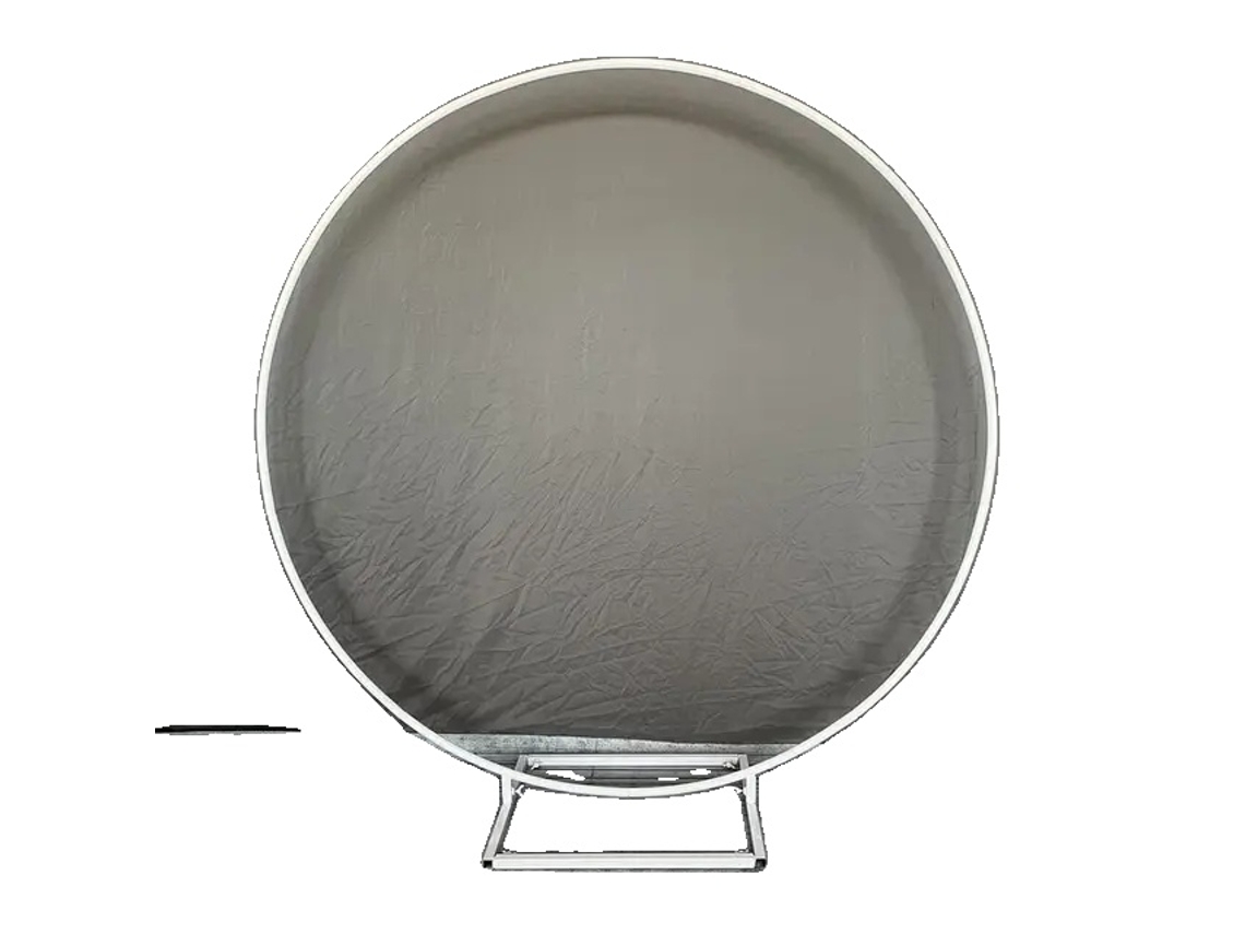 Suporte De Arco De Casamento, Decoração De Jardim Externa, Design Redondo,1.5m ,base Quadrada Branca Oem (59.1in)