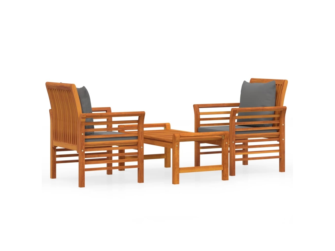 Garden Lounge Set, Garden Lounge Sets Vidaxl Marrom Madeira De Acácia (n/a)
