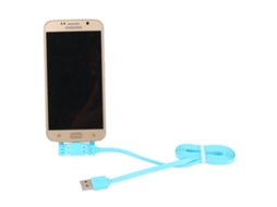 Base de Cabo de Carregamento Samsung Micro Usb Azul EOOCOO com transmissão de Alta Velocidade