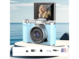 Câmara Digital Tela Articulada De 2,4 Polegadas Com Luz De Preenchimento (azul - Cartão De 32 Gb) Cuich