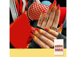 Uñas Falsas Artificiais De Lhamas Impermeáveis Moda Clips On Capas Completas De Design Natural Tipo Coffin