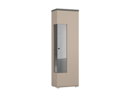 Vitrine com 1 Porta Opio Petits Meubles Taupe e Antracite