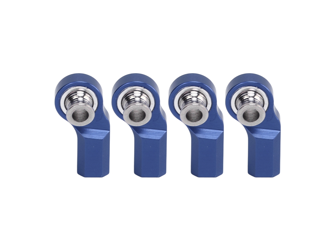 Mali 4 Pcs Extremidade de Vara de Controle Rc M3 Alumínio Aço para Carro Modelo 1/10 Axial Scx10 Azul Escuro