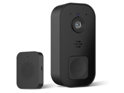 Campainha De Vídeo Sem Fio Campainha Inteligente Fácil Instalação Suporte 2.4g Wi Fi Preto Slowmoose