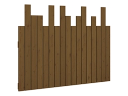 Cabeceira de Parede Pinho Maciço Castanho Mel MAISON EXCLUSIVE 108x3x80 cm