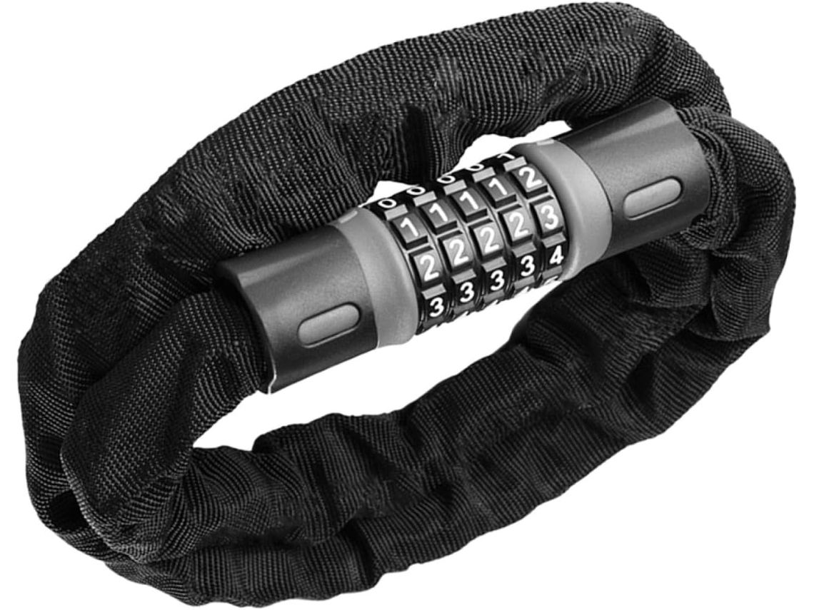 Cadeado De Corrente Para Bicicleta, Cadeado De Combinação De 5