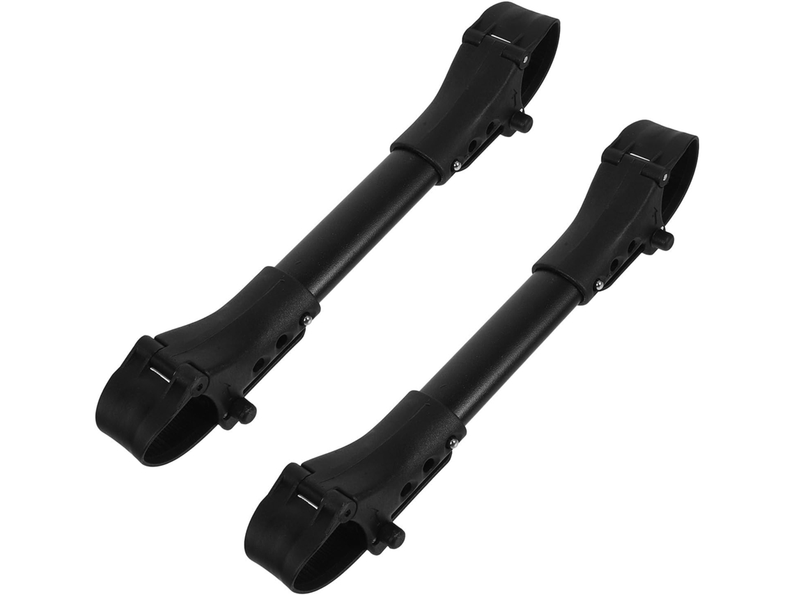 Conjunto 2 Conectores Carrinho Duplo Alumínio Preto Resistentes Ferrugem Flexíveis Externo Carrinhos Gêmeos GOKOCO