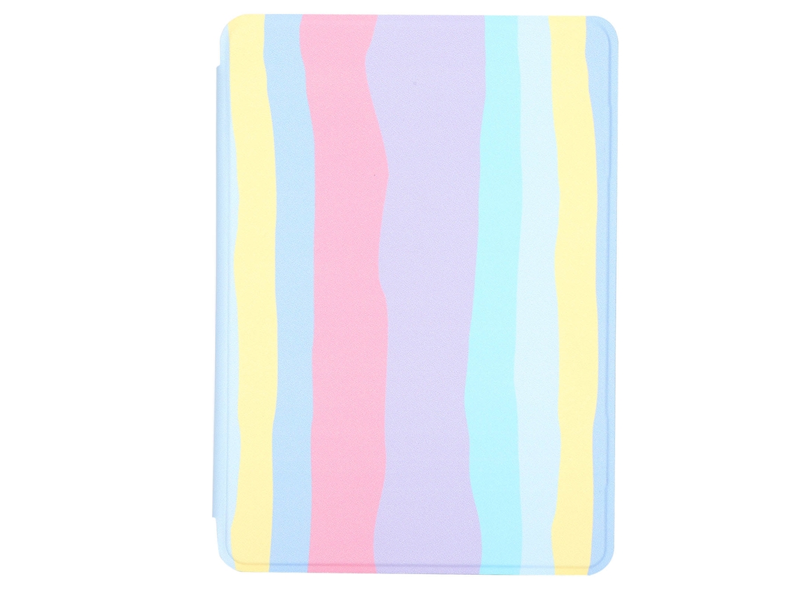 Capa protetora para e-book (Mão Holder, dobrável, colorida) Amazon Kindle Modelo 658 Young Version 2019 Reader Shell Arco-íris