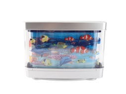 Lâmpada de aquário artificial com peixes em movimento mini decorativa luz noturna usb para bebês e crianças | S/MARCA