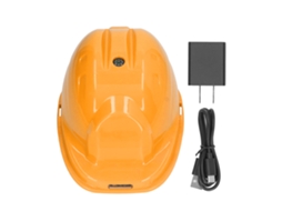 Capacete de Segurança com Ventilador Solar e Porta Usb | S/MARCA