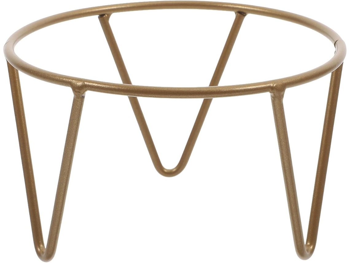 Suporte Multifuncional Nuobesty Com Base De Ferro Dourado Para Exibir Esferas E Bolas Cristal Decorativas, Ideal Para
