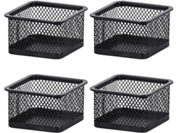 Conjunto De 4 Clipes Metal Para Lixeira Mesa, Organizador De Clipes Para Fichário, Prendedores Para Pastas, Caixa De