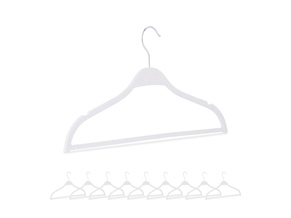 Cabides De Palha De Trigo Com Barra Para Calças Pacote Com 10