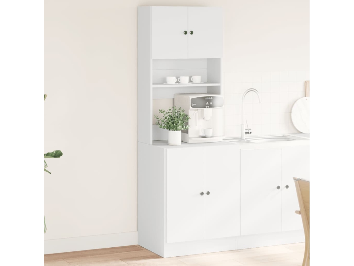 Vidaxl Armário De Cozinha 60x50x180 Cm Derivados De Madeira Branco