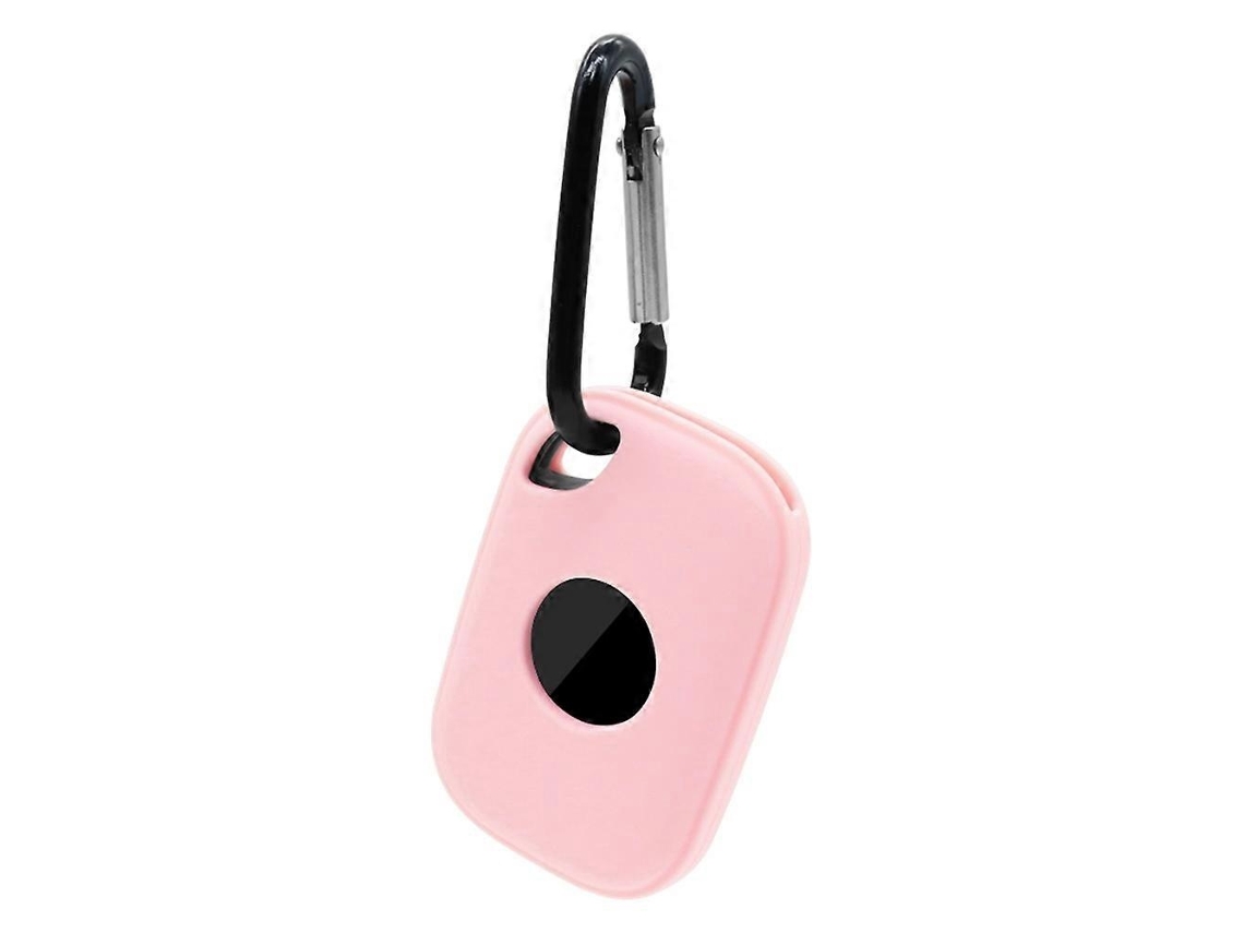 Capa De Silicone Lurelia Para Tile Pro 2024, Proteção De Rastreador Bluetooth Tipo F Com Fivela - Rosa