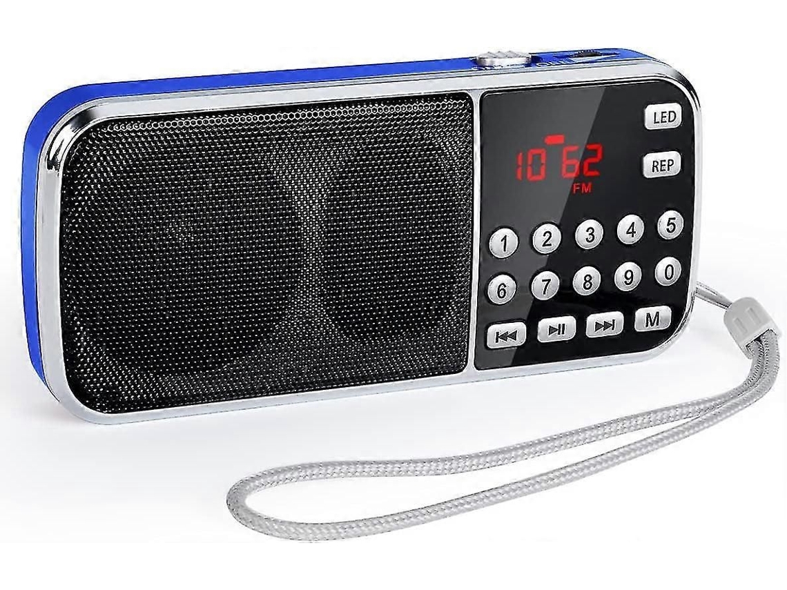 Rádio Bluetooth GOKOCO com Graves Pesados e Bateria Recarregável