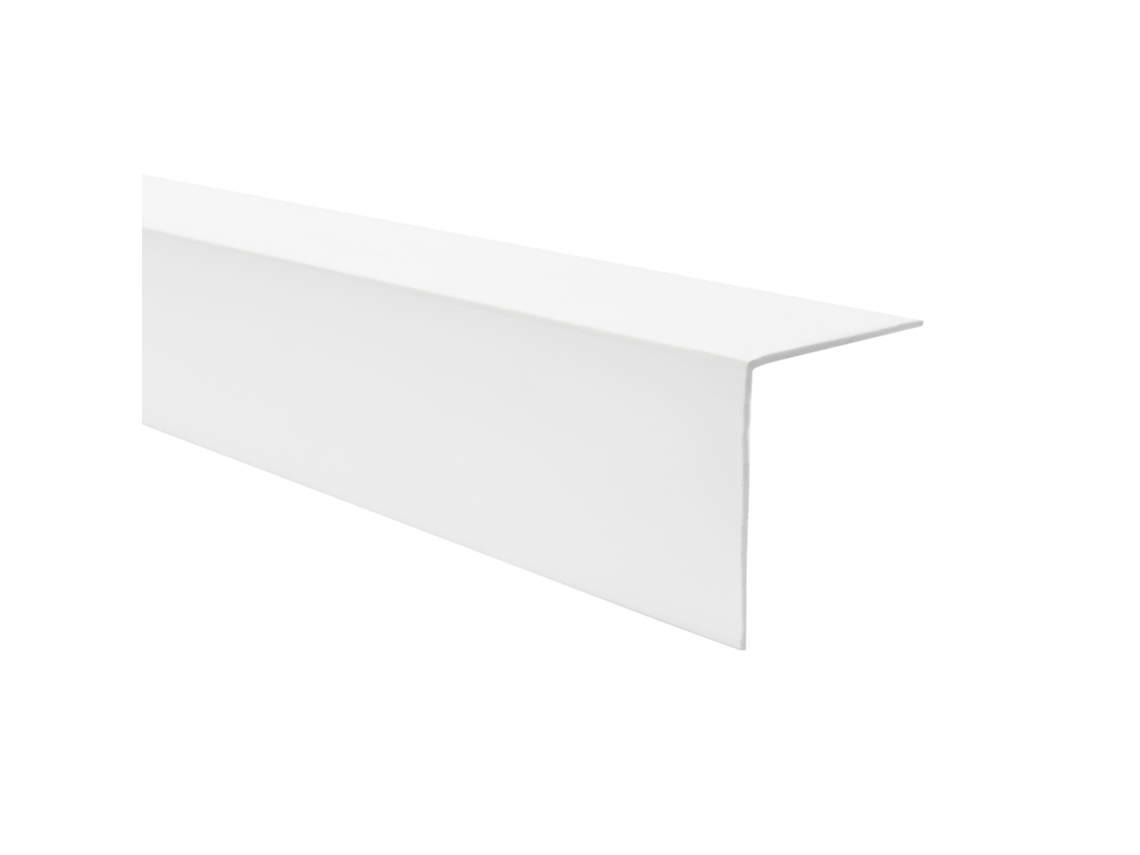Quest Perfil Angular Pvc 10x10 Mm Rígido 200 Cm, Branco