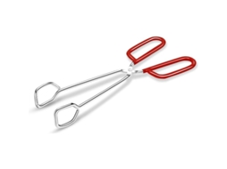 2026 pinzas de Cocina de Acero Inoxidable Hiash 10 Pulgadas para Cocina Barbacoa Con Mango Rojo Antideslizante